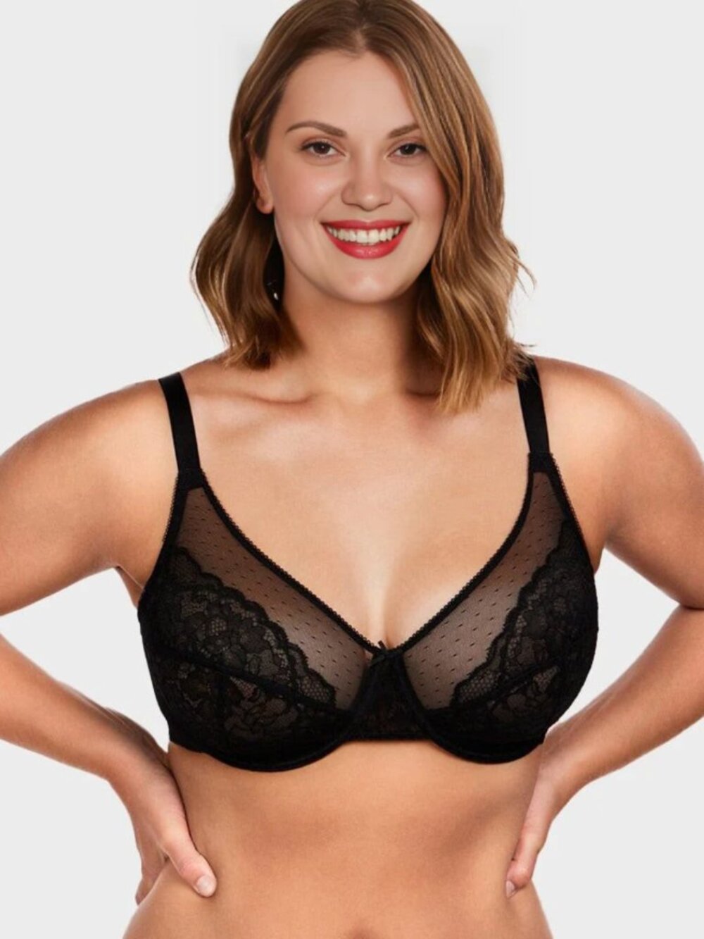 BNWT SheCurve Full Coverage Lace Minimizer Bra,  40 E